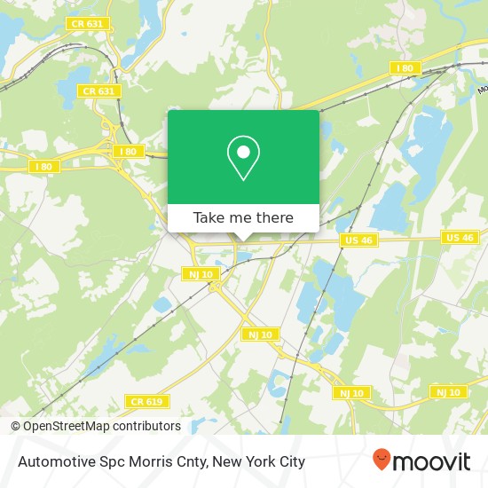 Mapa de Automotive Spc Morris Cnty