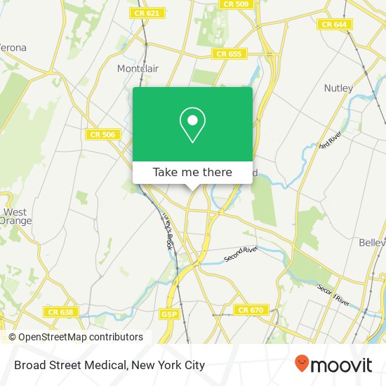 Mapa de Broad Street Medical