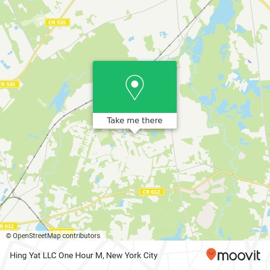 Mapa de Hing Yat LLC One Hour M