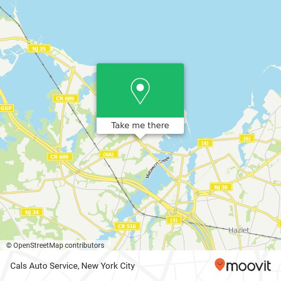 Cals Auto Service map