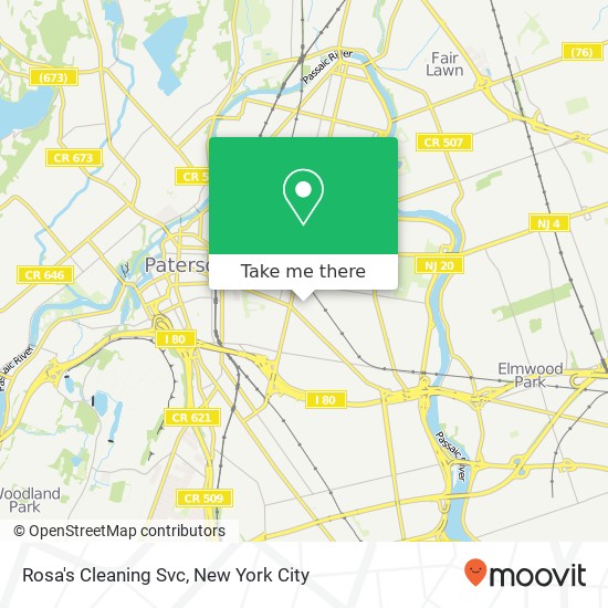 Rosa's Cleaning Svc map