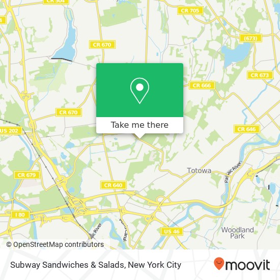 Subway Sandwiches & Salads map