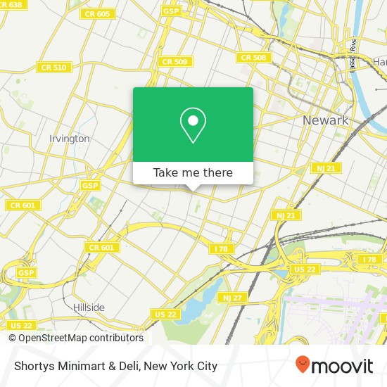 Shortys Minimart & Deli map