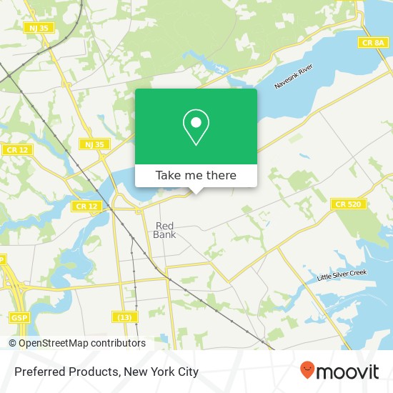 Preferred Products map