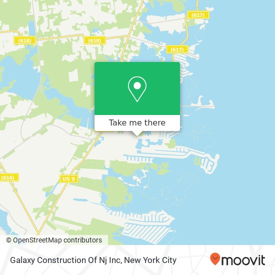 Mapa de Galaxy Construction Of Nj Inc