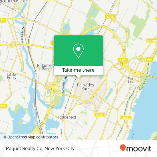 Paquet Realty Co map