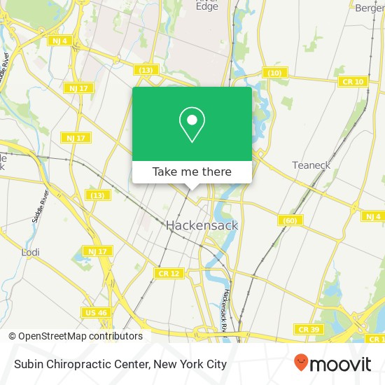 Subin Chiropractic Center map