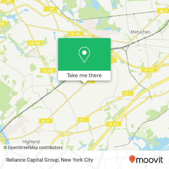 Reliance Capital Group map