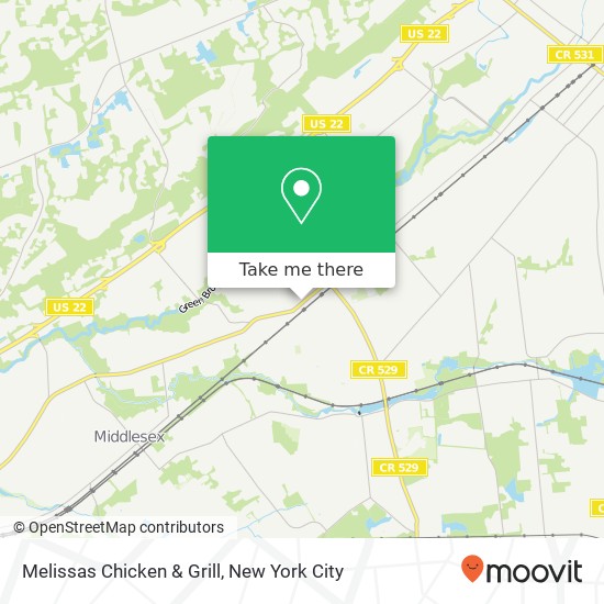 Mapa de Melissas Chicken & Grill