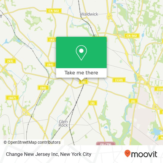 Mapa de Change New Jersey Inc