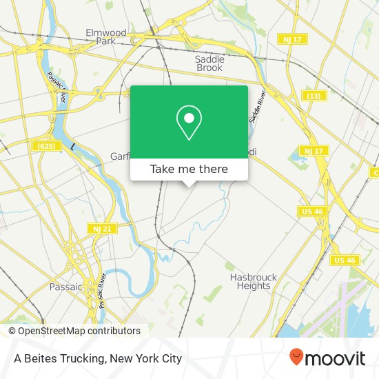 A Beites Trucking map