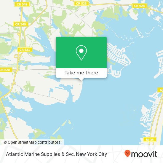 Atlantic Marine Supplies & Svc map