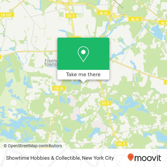 Showtime Hobbies & Collectible map