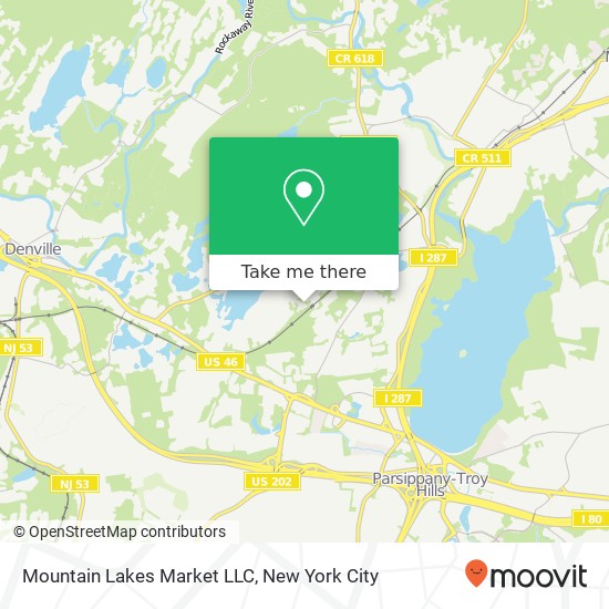 Mapa de Mountain Lakes Market LLC