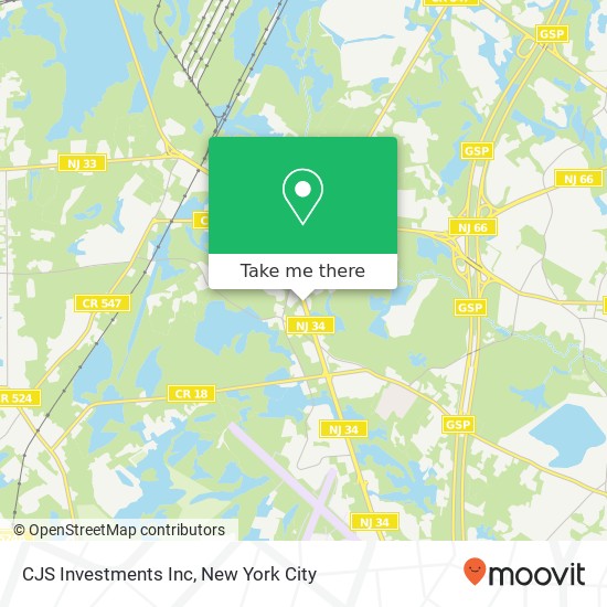 CJS Investments Inc map