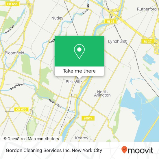 Gordon Cleaning Services Inc map