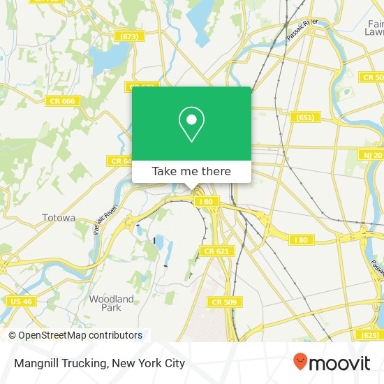 Mangnill Trucking map