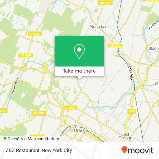 ZBZ Restaurant map
