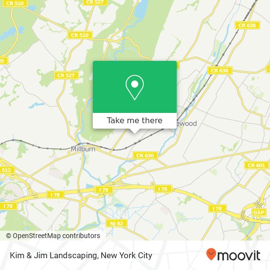 Kim & Jim Landscaping map