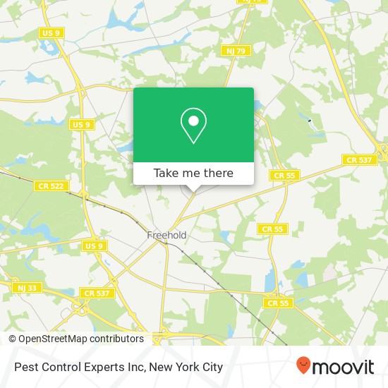 Mapa de Pest Control Experts Inc