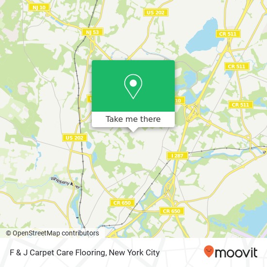 F & J Carpet Care Flooring map