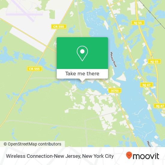 Wireless Connection-New Jersey map