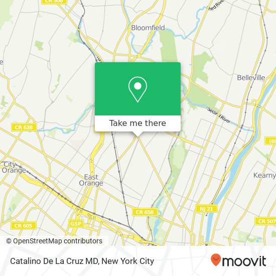 Catalino De La Cruz MD map