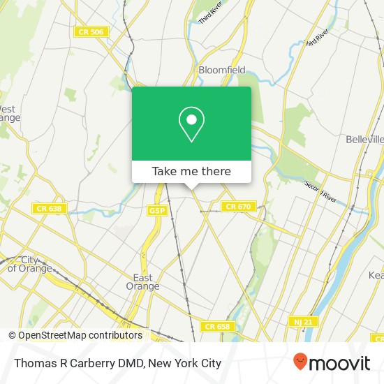 Thomas R Carberry DMD map