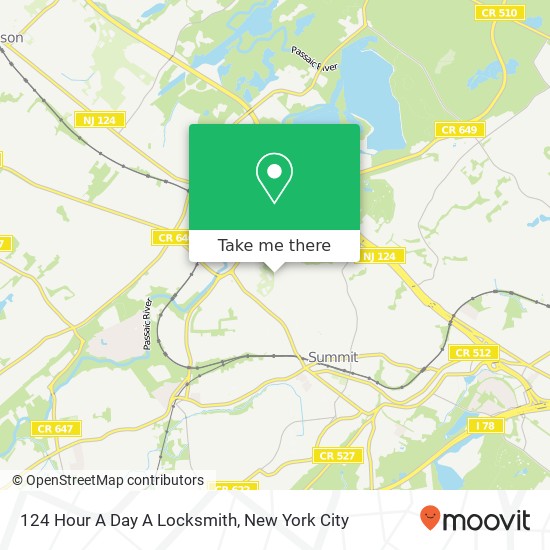 Mapa de 124 Hour A Day A Locksmith