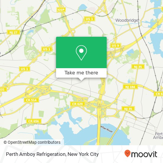 Perth Amboy Refrigeration map