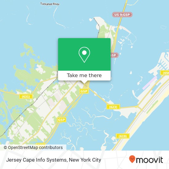 Jersey Cape Info Systems map