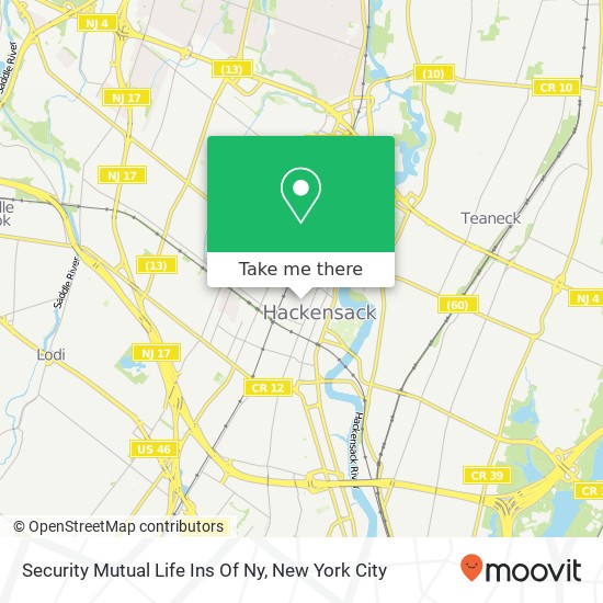 Security Mutual Life Ins Of Ny map
