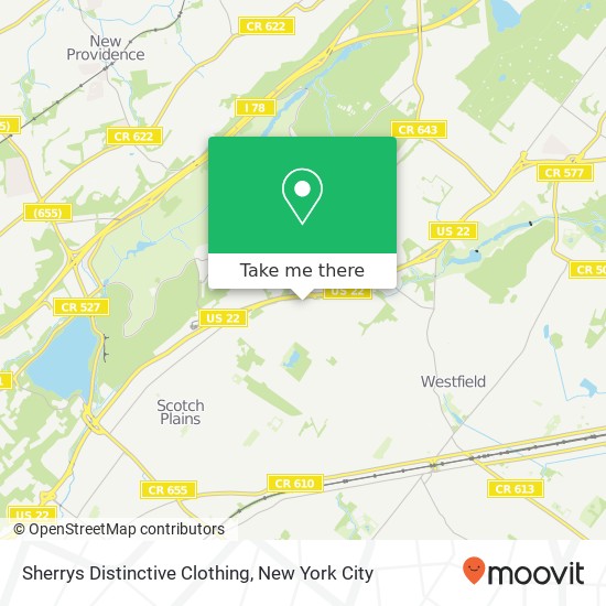 Mapa de Sherrys Distinctive Clothing