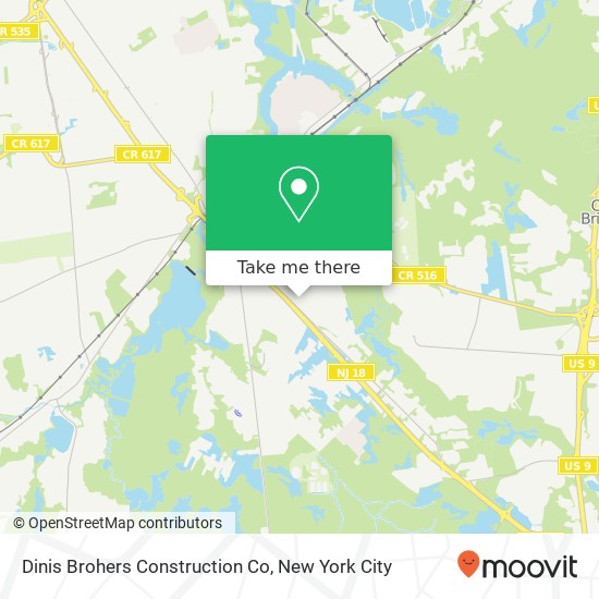 Mapa de Dinis Brohers Construction Co