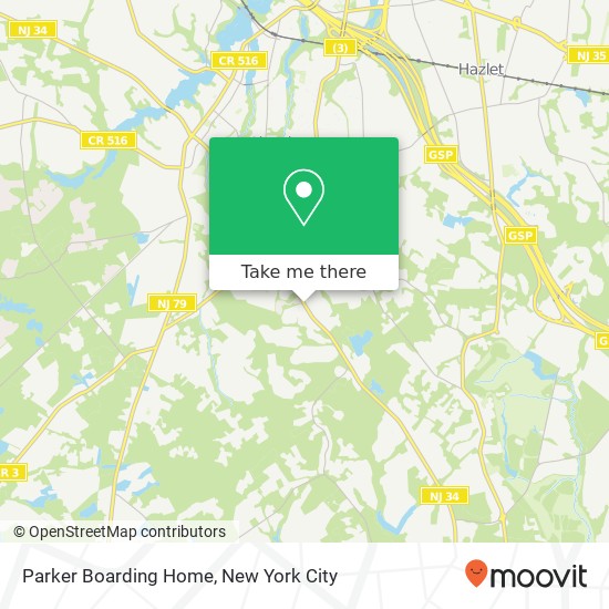 Mapa de Parker Boarding Home