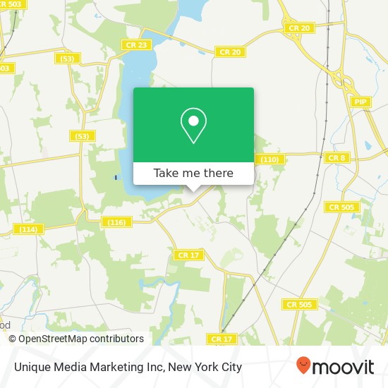 Mapa de Unique Media Marketing Inc