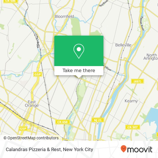 Calandras Pizzeria & Rest map