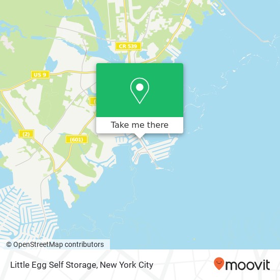 Little Egg Self Storage map