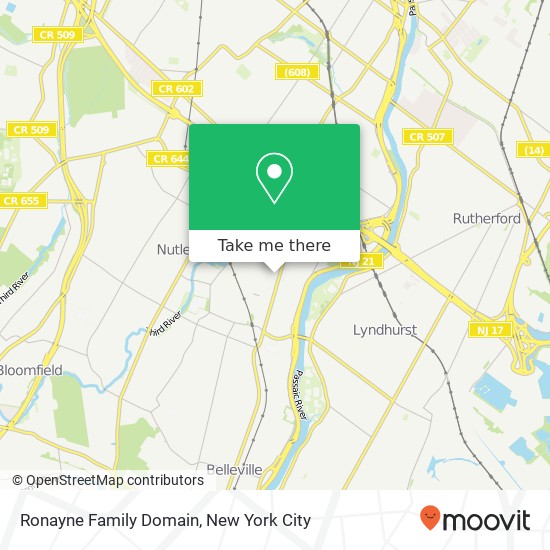 Ronayne Family Domain map
