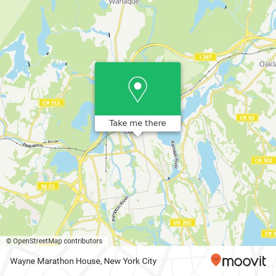 Mapa de Wayne Marathon House