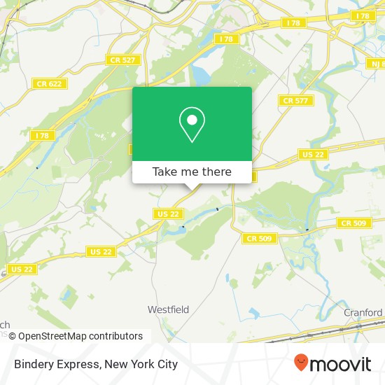 Bindery Express map