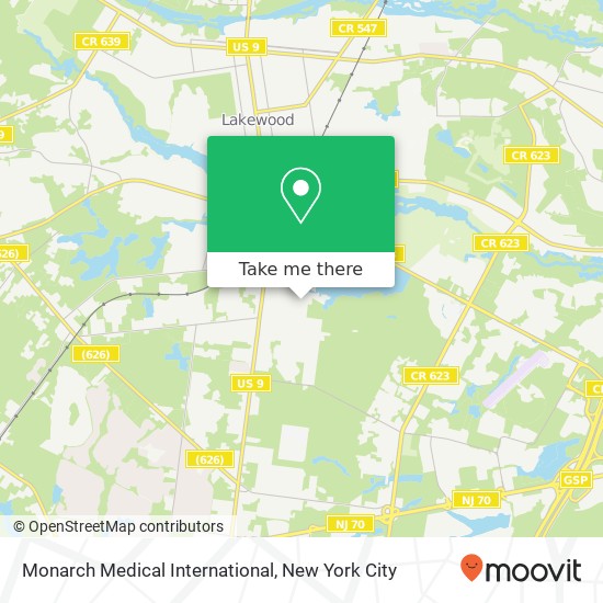 Monarch Medical International map