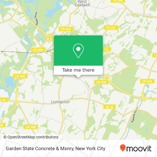 Garden State Concrete & Msnry map