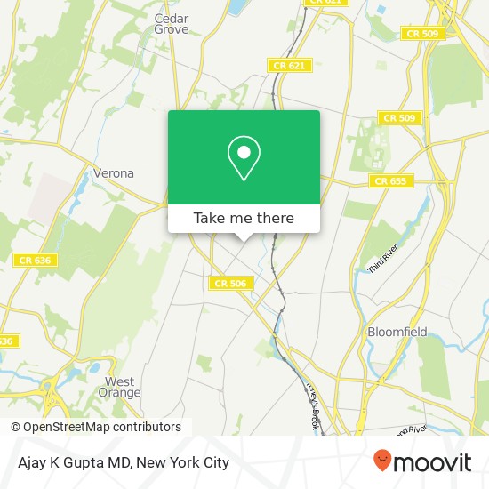 Ajay K Gupta MD map