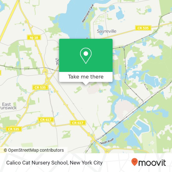 Calico Cat Nursery School map