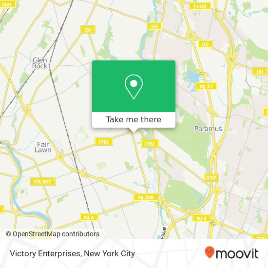 Mapa de Victory Enterprises