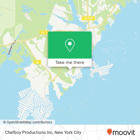 Mapa de Chefboy Productions Inc