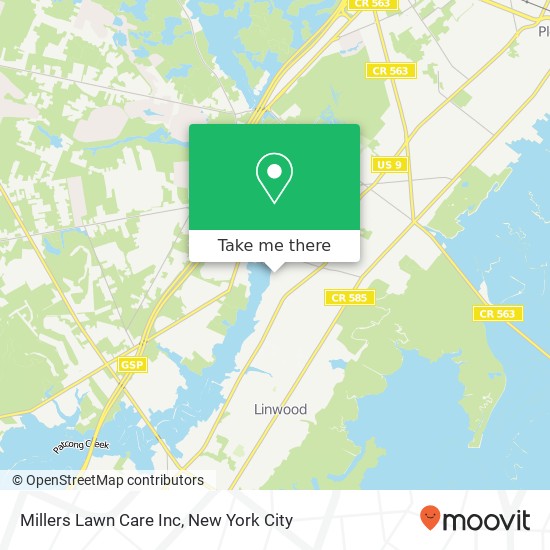 Mapa de Millers Lawn Care Inc