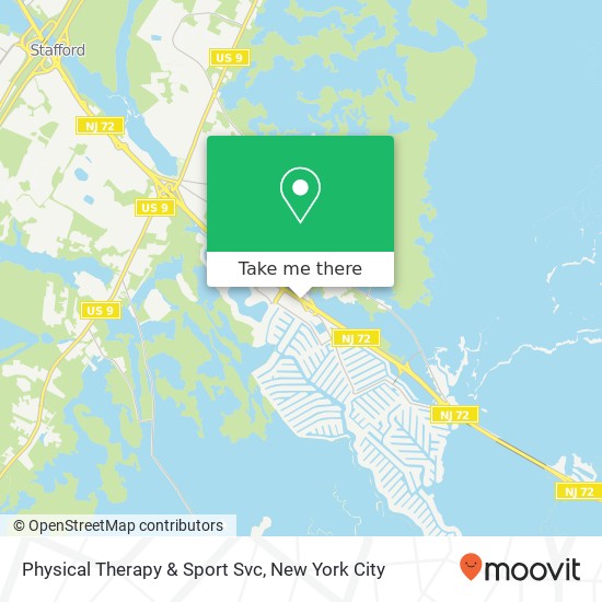 Physical Therapy & Sport Svc map