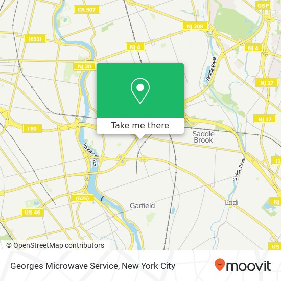 Georges Microwave Service map